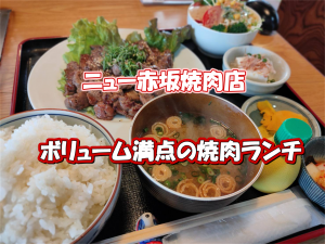 【ニュー赤坂焼肉店】大満足の焼肉ランチが格安で食べれちゃう！